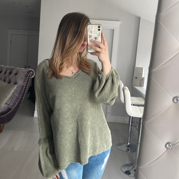 Ruffle Sleeve Top - Picture 2 of 8